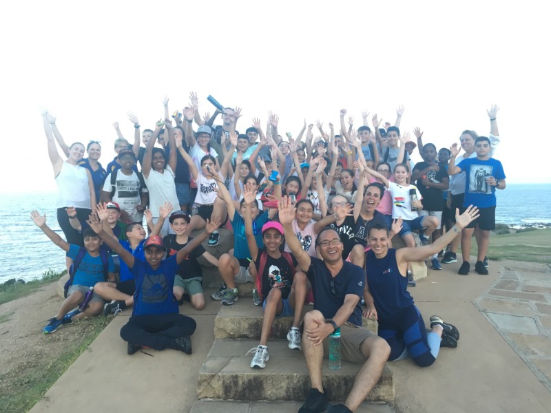 Year 6 Camp posing for a group photo