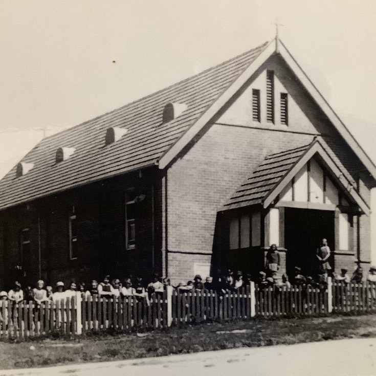 The first school building of Our Lady of Mount Carmel Primary School Wentworthville
